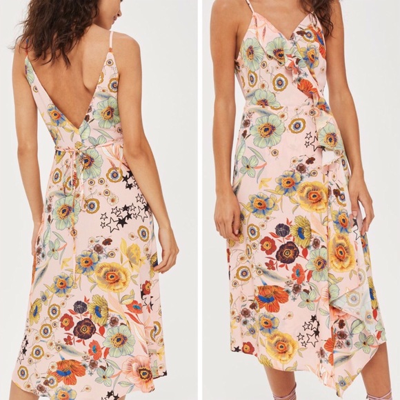 RELISTED Top Shop ruffled slip dress - Picture 3 of 9